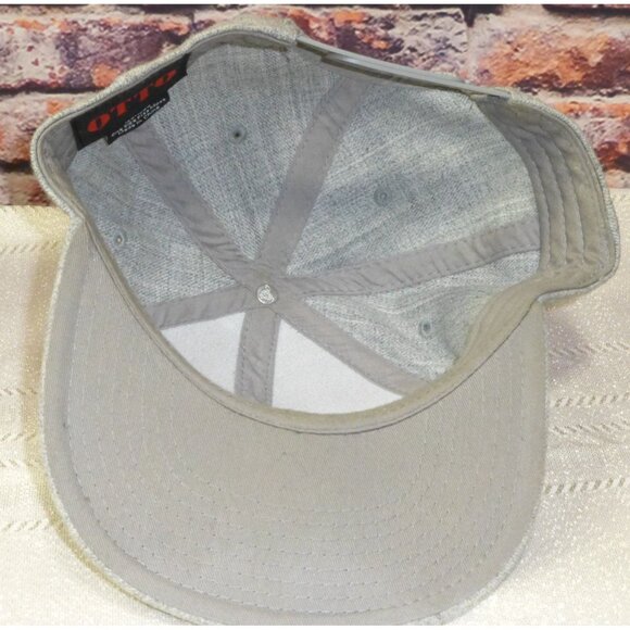 Golden Rhino Embroidered Grey Snapback Cap By Otto  One Size Fits Most - Picture 5 of 6
